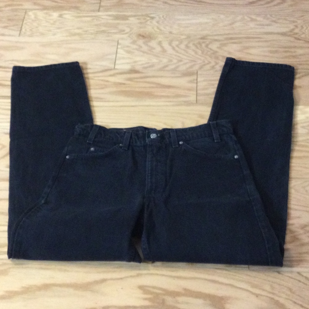 34x34 Levi’s 550 Relaxed Black Straight-Leg Jeans
